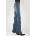 thumbnail image 2 of Stetson Women's 921 Light Wash High Rise Plain Pocket Flare Jean - 11-054-0921-2408 BU 16 30, 2 of 3