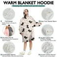 thumbnail image 5 of Dachshund Dog Wearable Oversized Blanket,Wearable Blanket Hoodie for Adults,Cozy Hooded Blankets with Super Pockets,Super Warm Fuzzy Pullover for Women & Men, 5 of 6