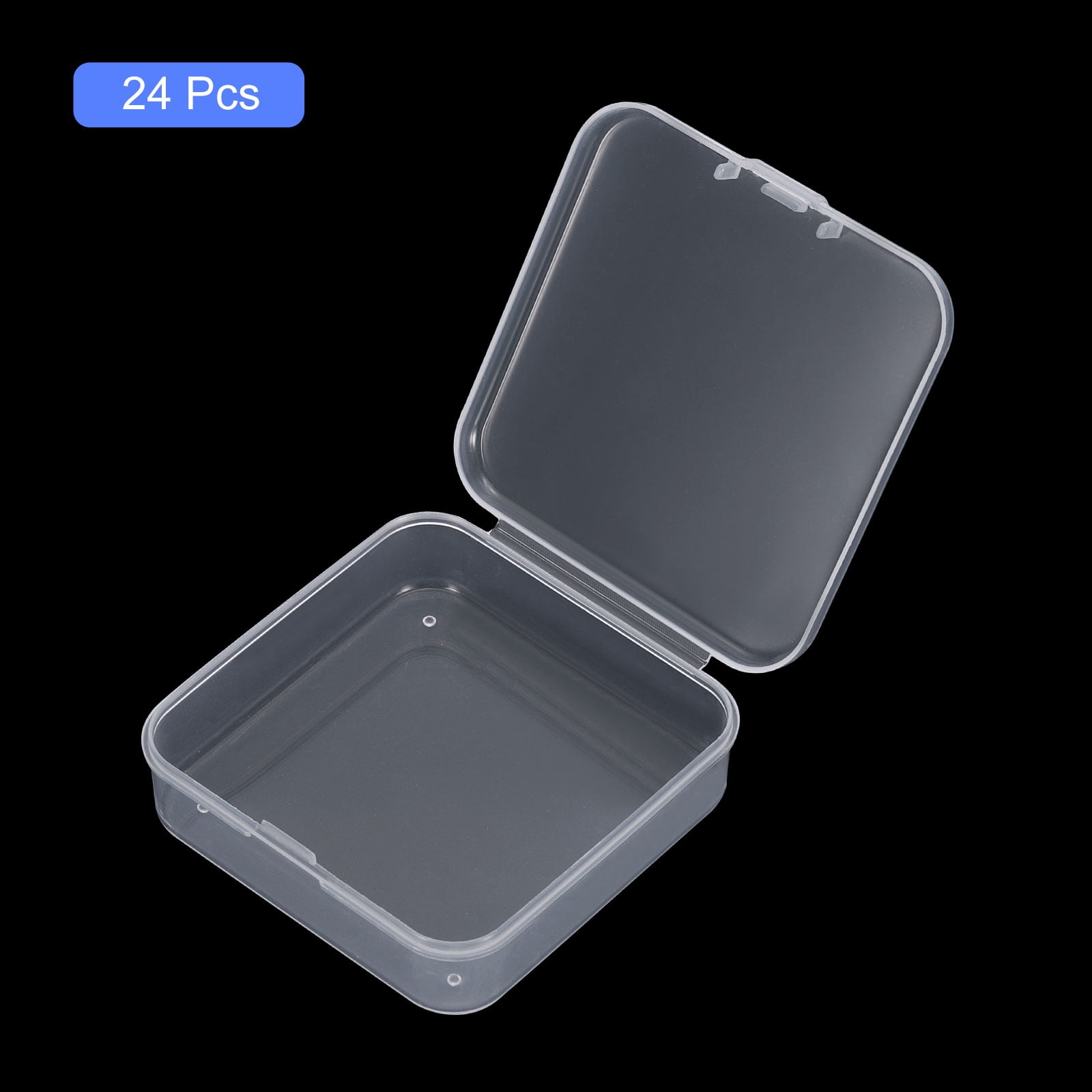 Unique Bargains Beads Storage Containers with Lids for Craft Beads 2.56"x 2.56"x 0.79"