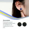 thumbnail image 3 of 1 par de pendientes de tuerca de acero inoxidable para mujer, regalos para novias y madres, accesorio de joyería para celebración de compromiso Ropa, zapatos y accesorios Miscelánea Tipo 12 Sonducket AP011021-12, 3 of 6