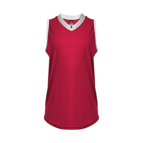 Alleson Athletic 522XVW Women's Slide Vneck Sleeveles - Red White