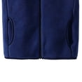 thumbnail image 5 of Edvintorg Fleece Vest Girls Solid Color Sleeveless Zip up Jacket Fall Winter Stand Collar Loose Casual Outerwear with Pocket Teen Girl Clothes Size 3-15, 5 of 5