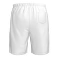 thumbnail image 6 of Kdxio White Pattern Mens Casual Shorts - Drawstring Summer Beach Sports Shorts for Men, 6 of 9