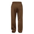thumbnail image 5 of Homeyce Waffle Sweatpants Men Drawstring Wide Leg Baggy Pants Lightweight Breathable Hiking Sweatpant Mens Lounge Pant,Brown XL, 5 of 6