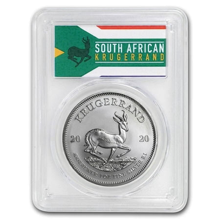2020 South Africa 1 oz Silver Krugerrand MS-69 PCGS (FS)