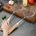 thumbnail image 2 of WE-POLUJ Stainless Spiders Strainer with Long Wood Handle Skimmer Ladle for Safe Frying, 2 of 12
