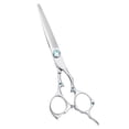 thumbnail image 1 of Unique Bargains Hair Scissors Hair Cutting Scissors Barber Scissors Premium Stainless Steel Razor with Blue Rhinestone, 1 of 7
