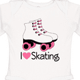 thumbnail image 4 of Inktastic Girls I Heart Skating Girls Long Sleeve Baby Bodysuit, 4 of 5