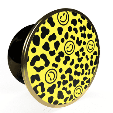 Spinpop Phone Grip Holder and Kickstand for Cell Phones Smiley Enamel