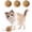3PCS, variant on Cat Toy Balls, Ultra-Soft Fluffy Furry Pom Poms, Washable Quiet Kitten Toys for Chasing, Batting and Catching, Safe Interactive Pet Toys for All Cats