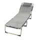 thumbnail image 3 of Cama plegable individual para una persona, reclinable, plegable, para acampar, oficina, pausa para el almuerzo, emergencia al aire libre, tubo redondo de 56 pulgadas, almohadilla gris y transpirable, 3 of 15