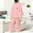 thumbnail image 6 of Sweatsuits 2 Piece Outfits for Boys Girls Long Sleeve Top and Sweatpant Pant Sets Comfy Fall Clothes Sportswear (13 Years, Pink #A), 6 of 7