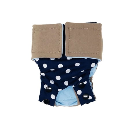 Barkertime Blue Polka Dot Dog Diaper Snappy