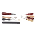 thumbnail image 4 of Leather Working Kit, 28 PCS Wooden Handles Steel Wood Leather Sewing Kit Convenient Practical  For Coats, 4 of 8