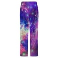 thumbnail image 6 of Space With Bright Star Nebula Winter Female Pants Flannel High Waist Women Pants Lady Warm Straight Leg Plush Trousers, 6 of 7