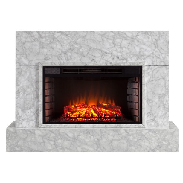 Torvelle Faux Marble Fireplace Electric Fa5133 33 W Size Remote Walmart Com Walmart Com