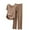 Khaki, variant on Sentmoon Loose Short Sleeve Womens Pajama Sets Regular Fit Crew Neck Casual Womens Pajama Sets Regular Silky Pj Sets for Woman Black L