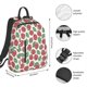 thumbnail image 4 of Fruit Of Raspberries Pattern2 Backpack Casual Shoulder Daypack Lightweight Travel Backpack For Men Women, 4 of 5