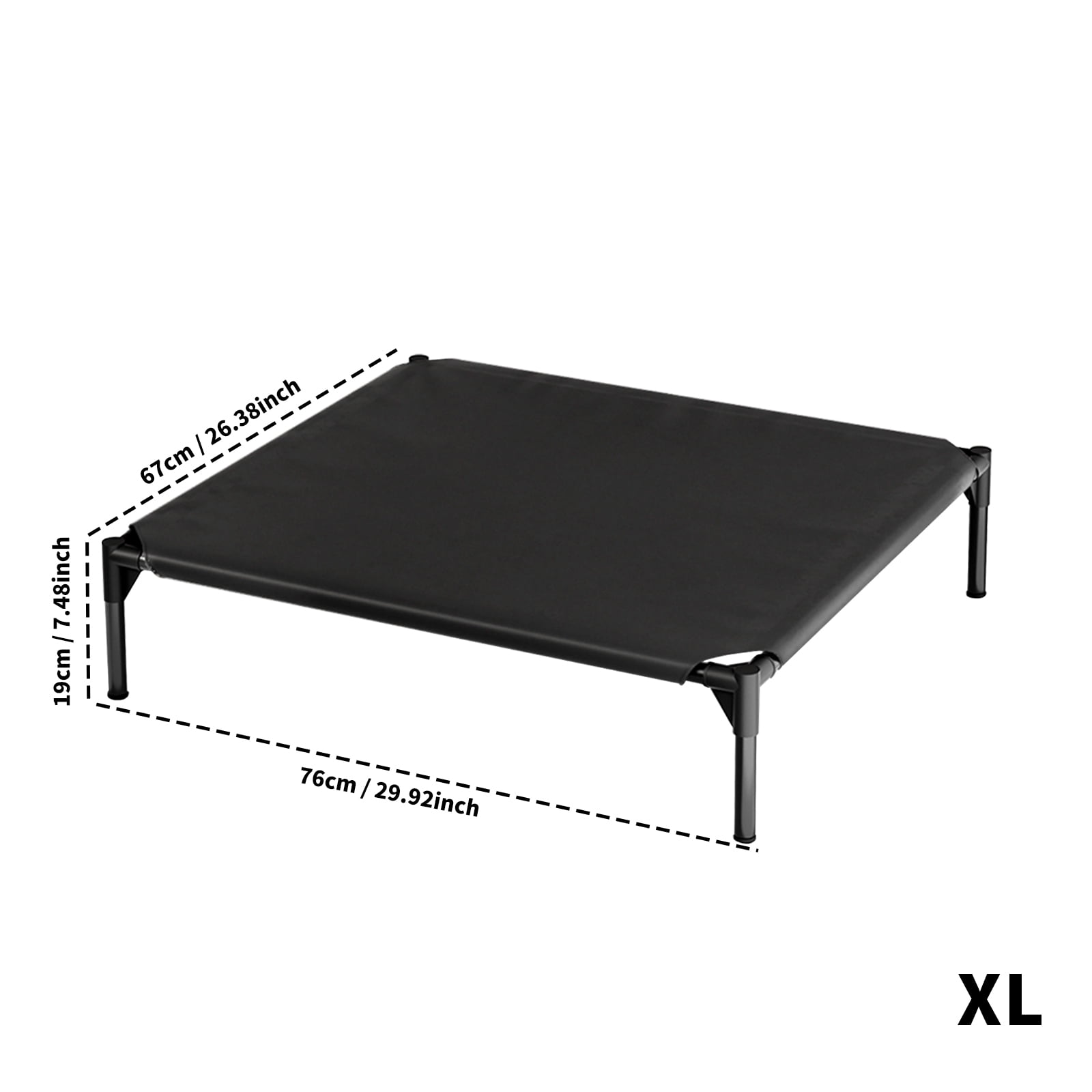 Portable Elevated Dog Bed Suitable for Small/Medium/Looking for Suitable for Dog Breeds, Indoor & Outdoor Cooling Raised Crib with Breathable Mesh Frame, Non-Slip Oxford Cloth Hammock Bed