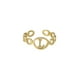 thumbnail image 1 of Anillo de 26 letras chapado en oro de acero de titanio Anillo de dedo índice de apertura en inglés Anillo hueco Wmkox8yi  sjalhkljlk1975, 1 of 1