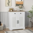 thumbnail image 6 of Kitchen Storage Cabinet, Modern Buffet Cabinet with Storage, Coffee Bar with 2 Drawers and 2 Doors, Floor Sideboard Buffet for Living Room, Dining Room, Bathroom, 6 of 8