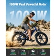 thumbnail image 6 of OUXI Electric Bike for Adults, Peak 1000W Electric Bicycle, 48V/13Ah Battery, Up to 25MPH, 20'' Fat Tire Ebike, 38 Miles Range Mountain Bike for Cycling, 7 Speed E Bike, E-bike UL2849, 6 of 8