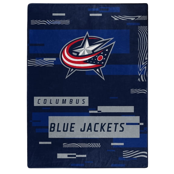 The Northwest Group  Columbus Blue Jackets 50" x 60" Digitize Raschel Throw Blanket