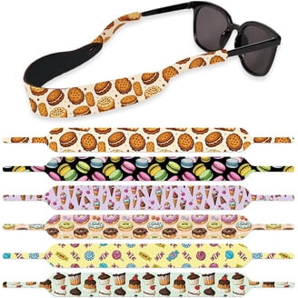 6-Pack Floating Sunglass Straps – Neoprene Eyewear Retainers With Animal & Planet Patterns, Lightweight For Water Sports