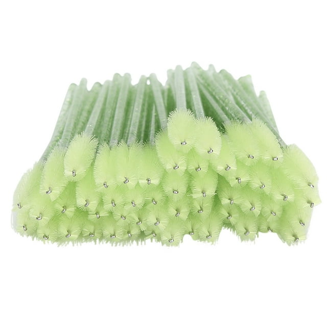 Disposable Non- Disposable Eyebrow Brush, Disposable Eyelash Brush, For Makeup Practice Salon Home Green