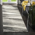 thumbnail image 4 of SAFAVIEH Retro Travis Abstract Runner Rug, Light Grey/Ivory, 2'3" x 11', 4 of 11