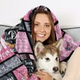 thumbnail image 5 of Dog Mom Blanket Gifts for Girls Women Best Dog Mom Ever Gift Dog Themed Gifts for Dog Lover Lady Gifts Soft Flannel Dog Throw Blanket for Birthday Mother''s Day 60" X 50", 5 of 6