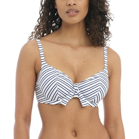 

Freya New Shores Underwire Plunge Bikini Top (202502) 36E Ink