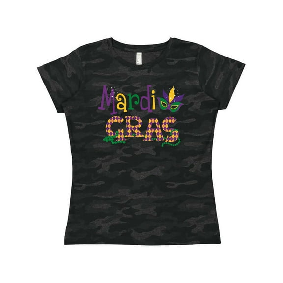 Inktastic Argyle Mardi Gras Women's T-Shirt