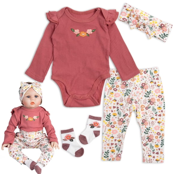 Set de ropa para muñecas Reborn Baby Dolls 43-56 cm Babyfere Red