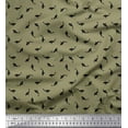 thumbnail image 1 of Soimoi Satin Silk Fabric Dot & Catfish Shirting Print Fabric by The Yard 42 Inch Wide, 1 of 1