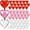 Red Pink White, variant on NOGIS 60 Pieces 18 Inch Heart Foil Balloons Valentine's Day Balloons Large Heart Shaped Balloons Heart Shaped Balloons for Valentines Day Room Decorations Party Props Decor (Red Pink White)