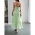 thumbnail image 4 of Spaghetti Strap Maxi Dress (L, Green), 4 of 4