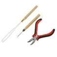 thumbnail image 3 of Kit d'Outils d'Extension de Cheveux Pince Crochet Aiguille de Traction Anneaux de Liaison en Silicone Perles Accessoire de Coiffure, 3 of 5
