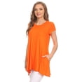 thumbnail image 3 of Women's Casual Solid Color Blouse Tunic Top Shirt, 3 of 4