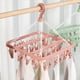 thumbnail image 1 of Ganchos de clip plegables Macarena para colgar ropa interior 32 clavijas Rosado, 1 of 8