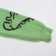 thumbnail image 5 of Women Cartoon Dinosaur Button Cardigan Cute Slouchy Jacquard Knit Long Sleeve Open Sweater Coat Green S, 5 of 9