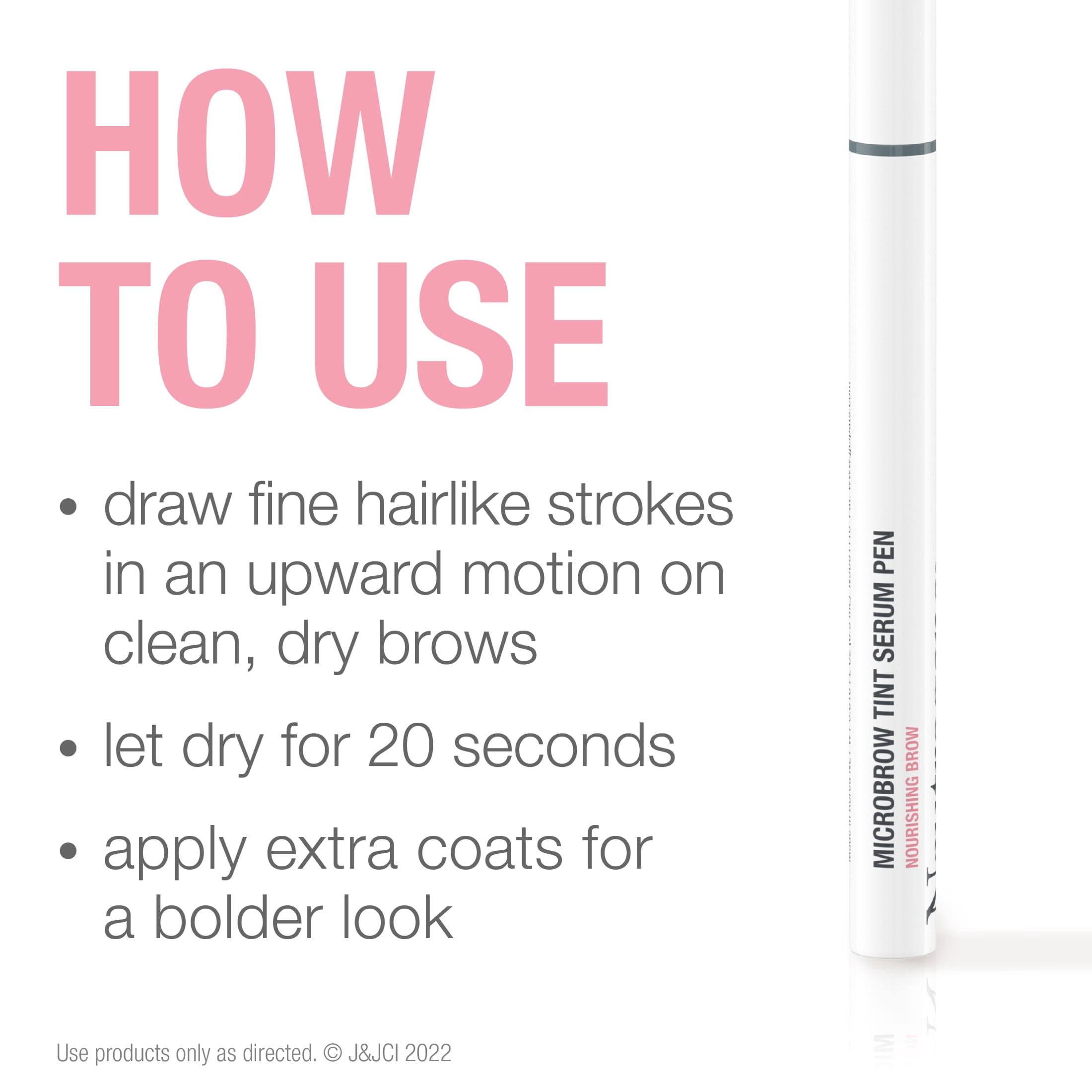 Neutrogena Microbrow Tint Serum Pen, Deep Brown, 0.016 fl. oz
