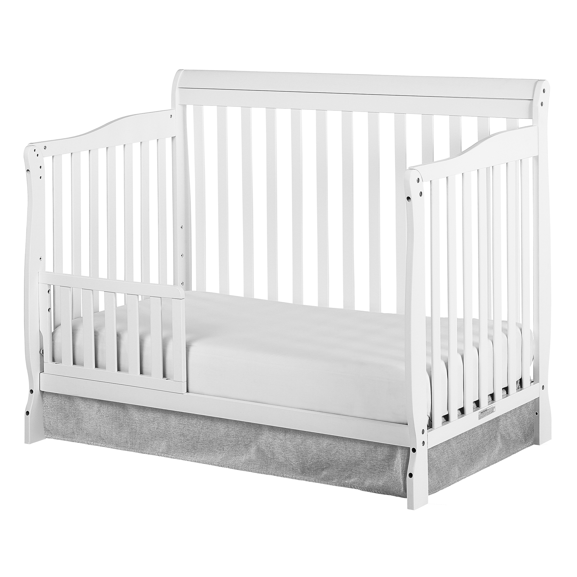 Dream On Me Ashton 5-in-1 Convertible Crib, White, Greenguard Gold and JPMA Certified - image 3 of 14