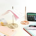 thumbnail image 4 of Shisuyan Rose Golden Paper Message Holder Metal 2Pcs 5.7x3In, 4 of 8