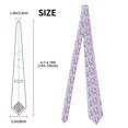 thumbnail image 3 of Naloa Eiffel Tower and Hearts Print Solid Color Tie Formal Necktie for Men，Suitable for business, daily life, work, 3 of 5