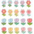 thumbnail image 1 of 20Pcs Tulip and Sunflower Fridge Magnets, Colorful Flower Refrigerator Magnet, Cute whiteboard Magnet, Locker Decorations Accessories, 1 of 7