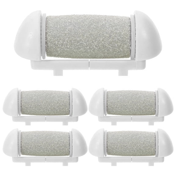 BESTOYARD Pedicures Replacement Heads Foot Exfoliator Tool Grey 5Pcs