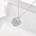 thumbnail image 2 of Angel Wings Necklace 925 Sterling Silver Guardian Angel Wings Pendant Necklace Birthstone Necklace for Women Christmas Jewelry Gifts, 2 of 6