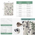 thumbnail image 6 of Green Grey Botanical Balloon Curtains for Bedroom/Front Door/Bathroom, Rustic Country Spring Floral Summer Leaf Tie Up Curtains 63 Inch Length Kitchen Curtains Shades for Windows 46"x63", 6 of 8