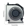 thumbnail image 6 of SIEYIO GPU Cooling Fan Laptop Cooler Portable for MSI GE66 GP66 Fan 5V 1.0A Radiator, 6 of 9